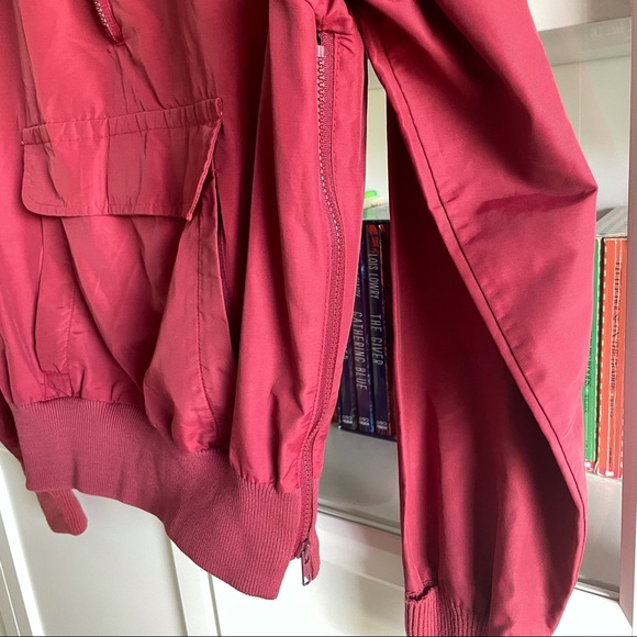 Vintage Columbia Red 1/4 Zip Windbreaker Jacket - Picture 9 of 16